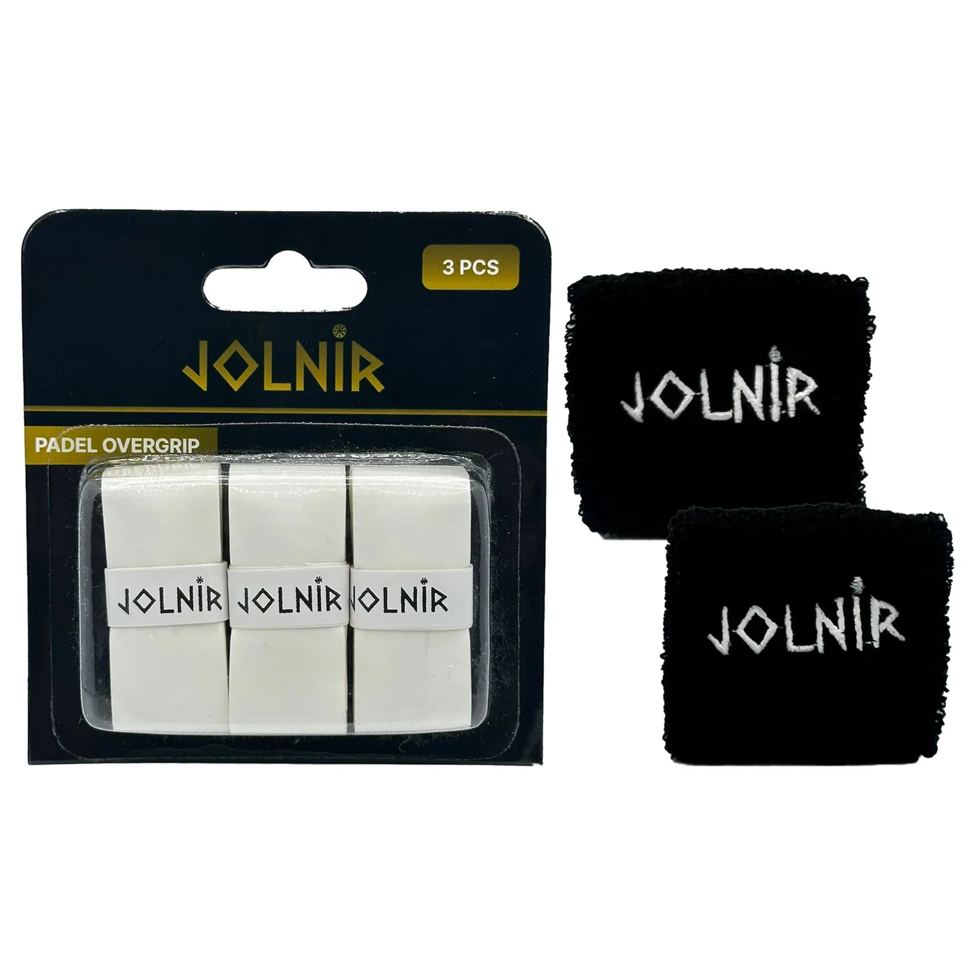 Pack 3 Overgrips Pádel + 2 Muñequeras
