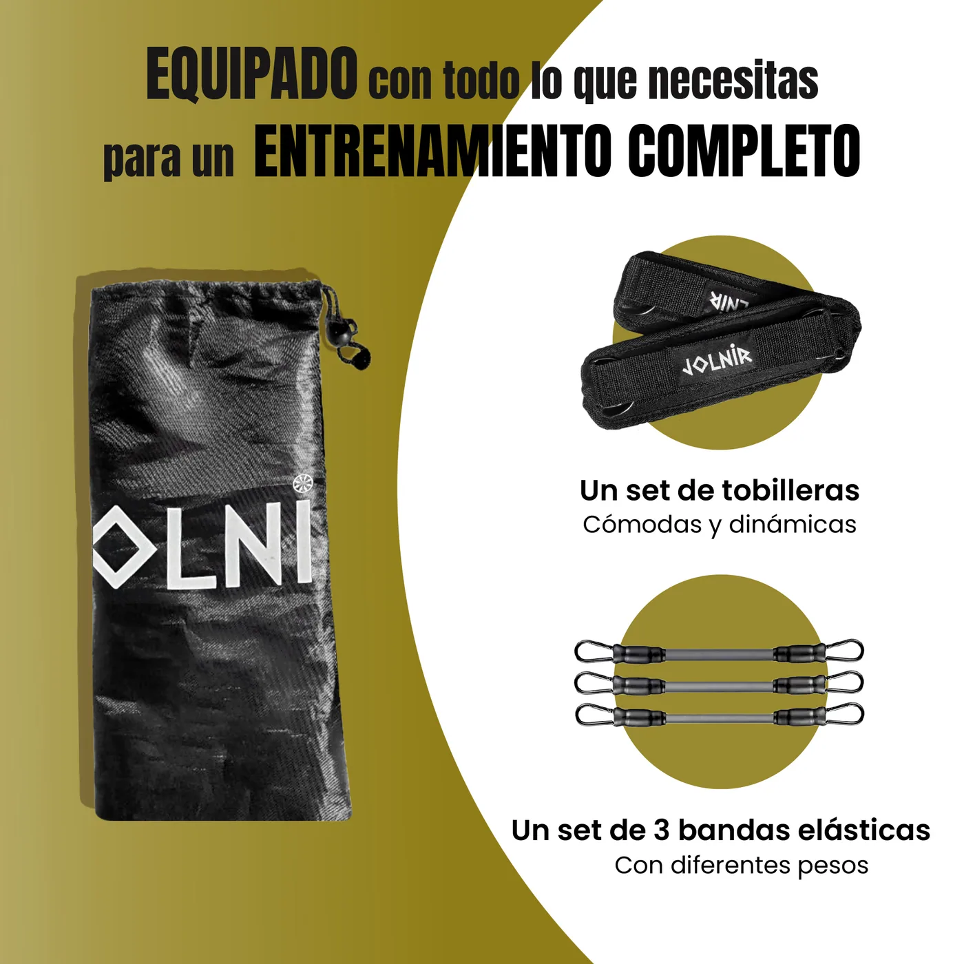 Tobilleras Poleas Gym Negro/Gris 6