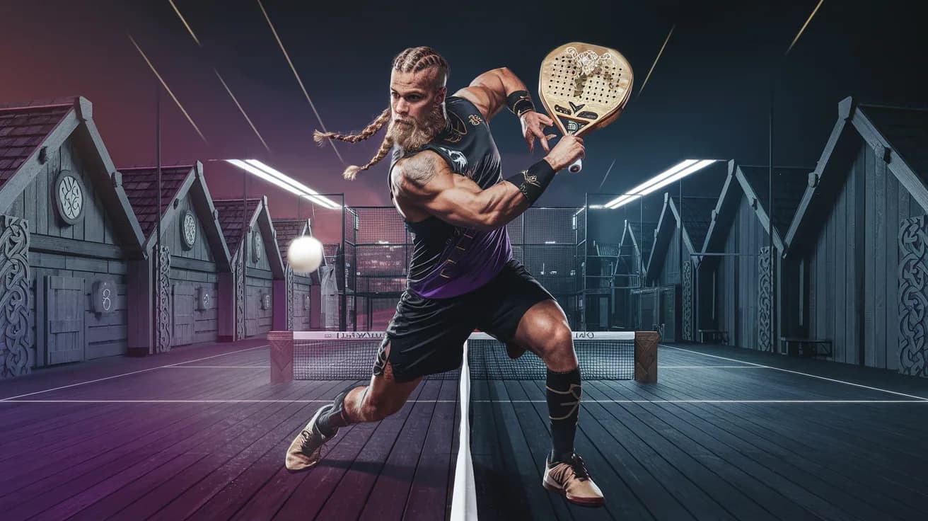 Atleta Jolnir jugando al pádel